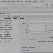 Excel 365 2016 The CONCAT Function