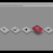 Isometric CSS Social Media Icons CSS3 Icon Hover Effects