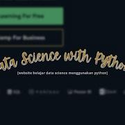 Website Untuk Belajar Data Science Dengan Bahasa Python