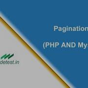How To Create Pagination Using PHP And Mysql