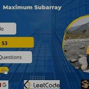 Leetcode 53Maximum Subarray Golang Programming