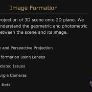 Overview Image Formation