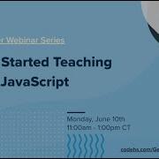 Getting Started Teaching JavaScript
