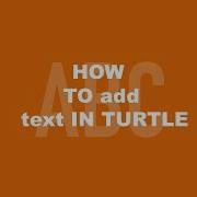 PYTHON TURTLE WRITING TEXT