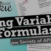 Using Variables In Formulas In Quickbase