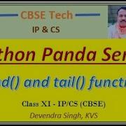 Head And Tail Functions Python Panda Series Tutorial 6