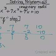 Solving Polynomials Imaginary Roots