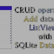 Create CRUD Operation In An Android Studio Display Data In Listview With SQLite Database