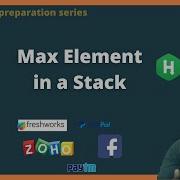 Maximum Element In A Stack Tamil Find Maximum In A Stack Hacker Rank P9
