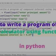 How To Write A Program Of Simple Calculator Using Function In Python