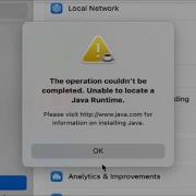 The Operation Couldn T Be Complete Unable To Locate A Java Runtime ERROR ON MacOs Macbook Mac