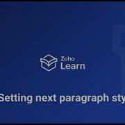 Setting Next Paragraph Style In Your Knowledge Base Article