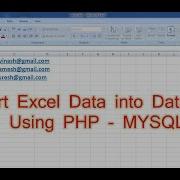 How To Import Excel Data Into Mysql Database Using Php