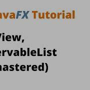 JavaFX Tutorial 14 ListView ObservableList Remastered