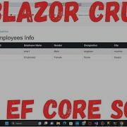 Blazor Complete CRUD Using Entity Framework Blazor CRUD Entity Framework