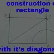 Construction Of Rectangle With It S Diagonal