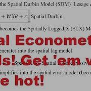 Overview Of Spatial Econometric Models