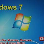 5 Windows 7 Title Bar Minimize Maximize Restore Close Button