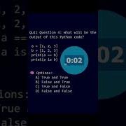 Do You Know The Difference Between And Is In Python Quiz Shorts Coding Education Python