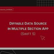 Diffable Data Source In Multiple Section App Swift 5
