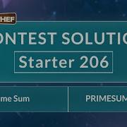 Prime Sum PRIMESUM7 Starter 206 CodeChef Official Solution