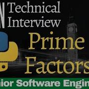 Prime Factors Python Coding Challenge