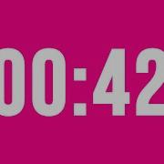 42 Second Countdown Timer No Music With Alarm Clock At The End