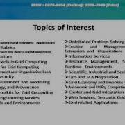 International Journal Of Grid Computing Applications IJGCA