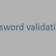 Password Validation Program In Python Tamil