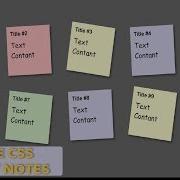 Pure CSS Sticky Notes Animation Tutorial