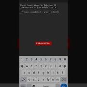 Python Basic Project Convert Celsius To Fahrenheit By Android Shorts Coding Funny