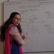 Scan Line Algorithm For Visible Surface Detection