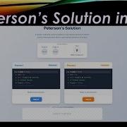 Peterson S Solution In OS Process Synchronization Visualization Concept