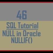 Tutorial 46 NULL In Oracle NULLIF