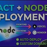 How To Deploy React Node Js Vercel Render Full Tutorial Auto Deploy Custom Domain