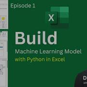 Build Machine Learning Model With Python In Excel