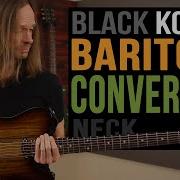 Warmoth Black Korina Baritone Neck Guitar