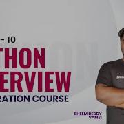 L10 Python Interview Preparation Course Vamsi Bheemreddy GeeksforGeeks Python