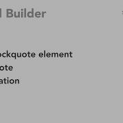 Blockquote Element Glazed Builder Drupal Tutorial