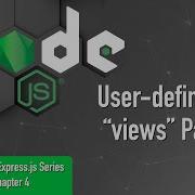 Node Js Express Js Series Chapter 4 User Defined Views Path