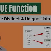 UNIQUE Function In Excel DYNAMIC Unique Lists 7 Examples