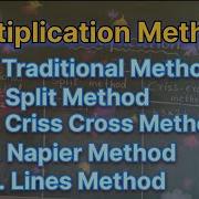 Multiplication Methods Traditional Split Criss Cross Napier Lines Method Maths Mathematics