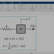 Matlab Simulink Model Of A Mass Spring System
