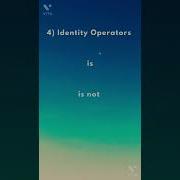 Python Identity Operators In Telugu