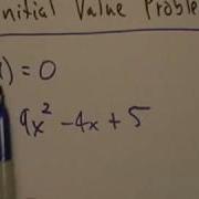 Initial Value Problems