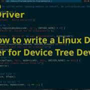Давайте напишем драйвер Linux 16 Как написать драйвер устройства Linux для дерева устройств