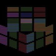 Atari 2600 Rubik S Cube Prototype Display