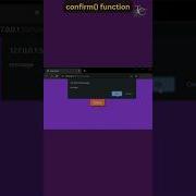 JavaScript Output Techniques Part 2 Confirm Function JavaScript Tutorial In 1 Minutes 5