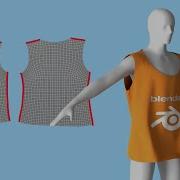 Сшивание ткани в Blender