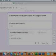 How To Enter Subscripts And Superscripts In Google Forms